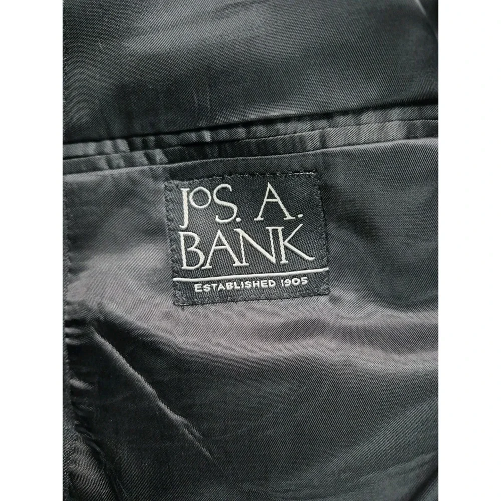 Jos A Bank Mens Wool Cashmere Sports Coat 44R Gray 2 Button Blazer M804
